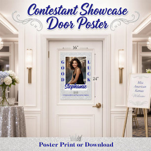 Custom Pageant Door Banner Poster