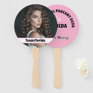 Custom Pageant Fan Wavers - Double Sided 10-Pack