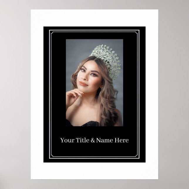 Custom Pageant Potrait Value Poster (Front)