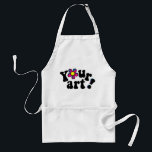Custom Painter's Art Smock Adult Apron<br><div class="desc">Wear your art while you create your next masterpiece! Upload your own scanned or photographed original painting,  drawing,  fractal or digital artwork and adjust as necessary by using the handy customize button!</div>