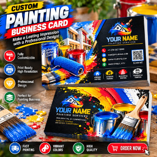 Custom Painting Business Card | ADD LOGO