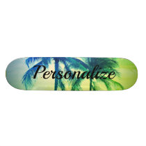 Custom palm tree photo design skateboard deck Custom palm tree photo design skateboard deck