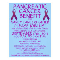 Custom Pancreatic Cancer Benefit Flyer