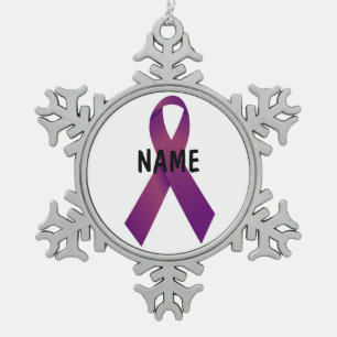 CUSTOM Pancreatic Cancer Memorial Ornament