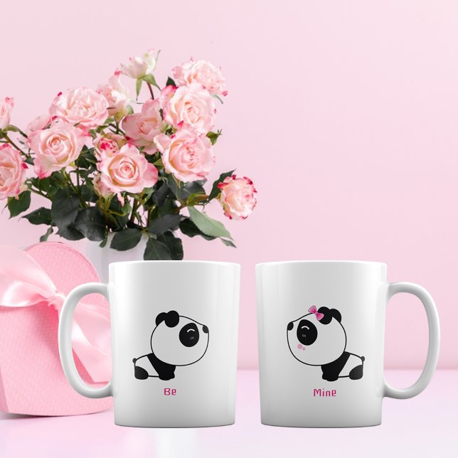 Custom panda couple Coffee Mugs Set (Creator Uploaded)