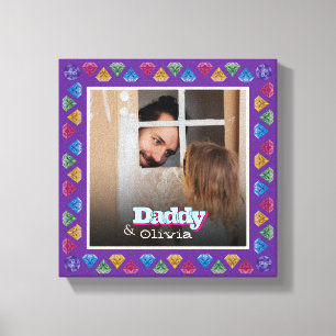 Custom Papa & Me Photo Keepsake – Personalized Canvas Print