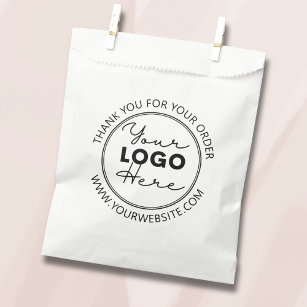 Large Custom Paper Shopping Bag with Company Logo | Zazzle