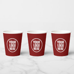 Custom paper coffee cups your logo party supplies