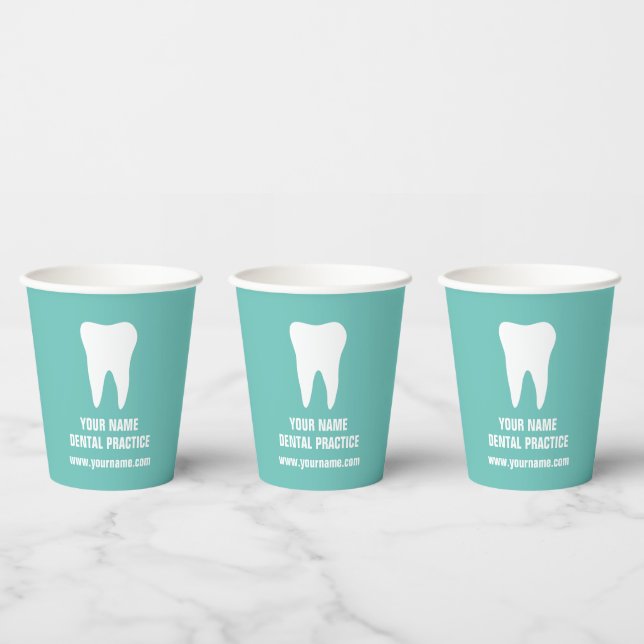 Custom paper cups for dental practice clinic (Multi)