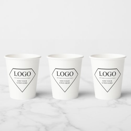 Custom Paper Cups With Lids Coffee Add Logo