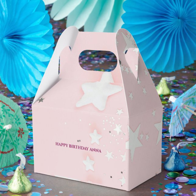 Custom Paper Favor Boxes for Girl’s Birthday (Party)