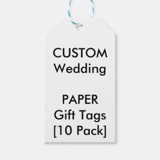 Custom PAPER Gift & Favor Tags - 10 tag packs