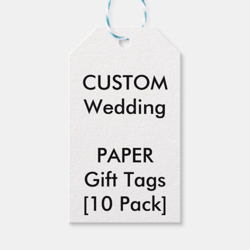 Custom PAPER Gift  Favor Tags _ 10 tag packs