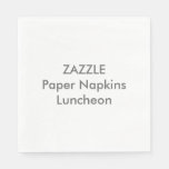 Custom Paper Napkins White Cocktail at Zazzle