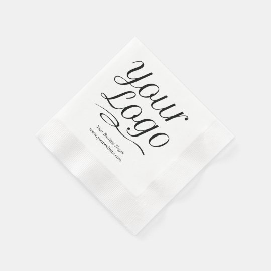 Custom Paper Napkins with Logo & Promotional Text