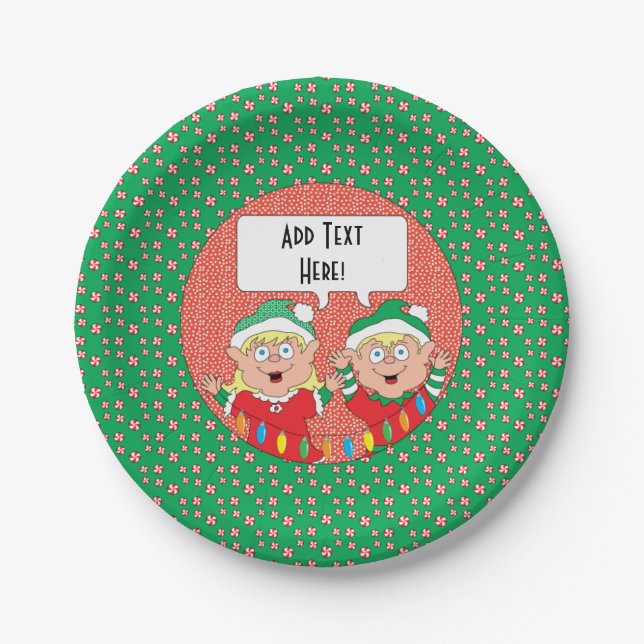 Custom Paper Plates Christmas (Front)