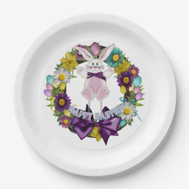 Custom Paper Plates/Happy Easter Plates (Front)