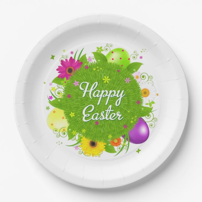 Custom Paper Plates/Happy Easter Plates (Front)