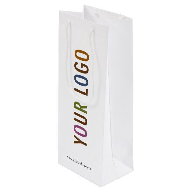 Custom printed paper discount bags no minimum