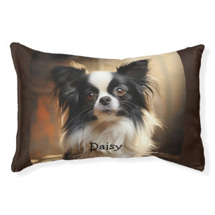 Custom Papillon Dog Pet Animal Name Bed
