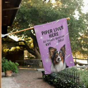 Custom Papillon House Flag