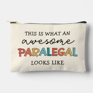 Custom Paralegal Awesome Legal Assistant Funny Accessory Pouch