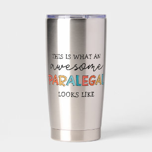 Custom Paralegal Awesome Legal Assistant Funny Insulated Tumbler