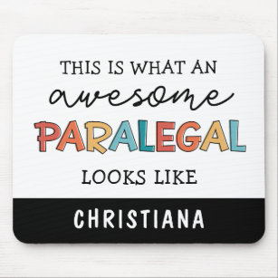 Custom Paralegal Awesome Legal Assistant Funny Mouse Pad