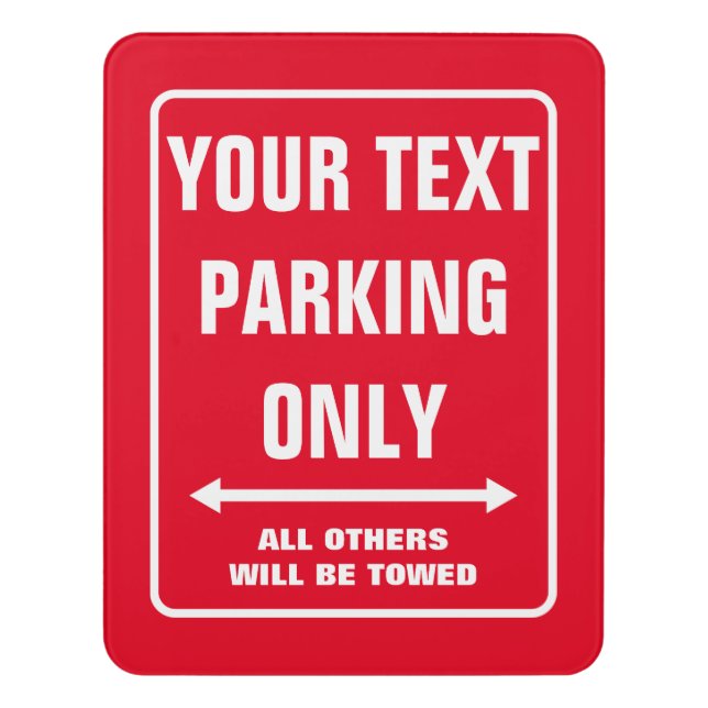 Custom Parking Only Sign for business shop (Contemporary Vert)