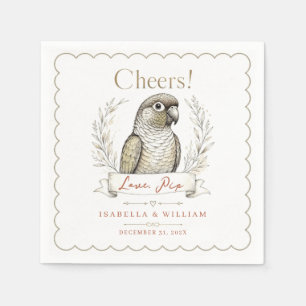 Custom Parrot Wedding Bird Pet Cocktail Printable Napkins