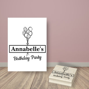 Custom Party Balloons Rubber Stamp
