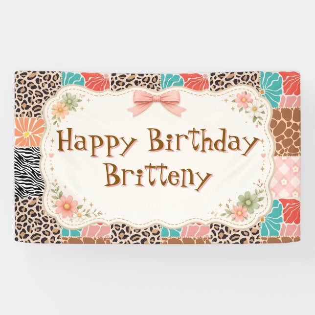 Custom Party Banner | Personalized Celebration  (Horizontal)