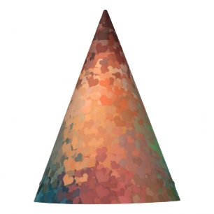 Custom Party Colorful Hearts Trendy Template Party Hat
