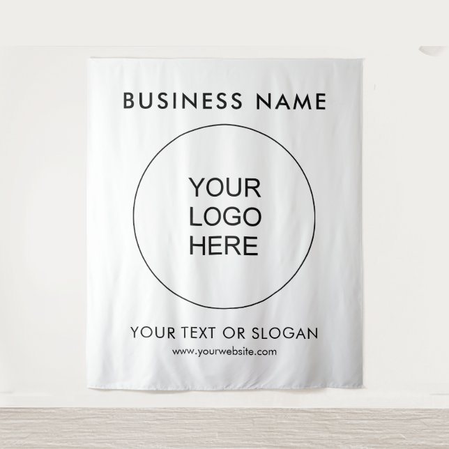 Custom Party Event Seminar Logo Text Backdrop (Front)