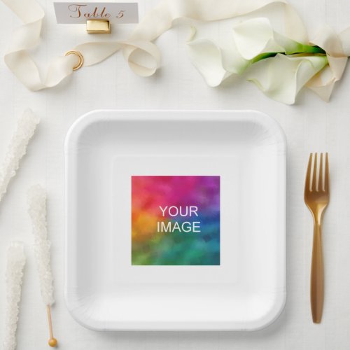 Custom Party Event Simple Minimalist Template Paper Plates
