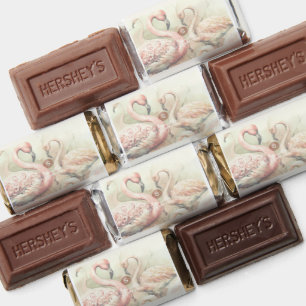 Custom Party Favors, Flamingo Party Candy Hershey's Miniatures