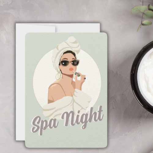 Custom Party Invitation _ Girls Spa Day Birthday