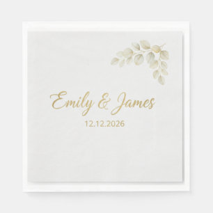 custom party napkins, wedding paper napkins, birth napkins
