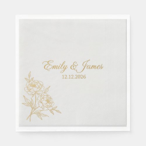 custom party napkins, wedding paper napkins, birth napkins