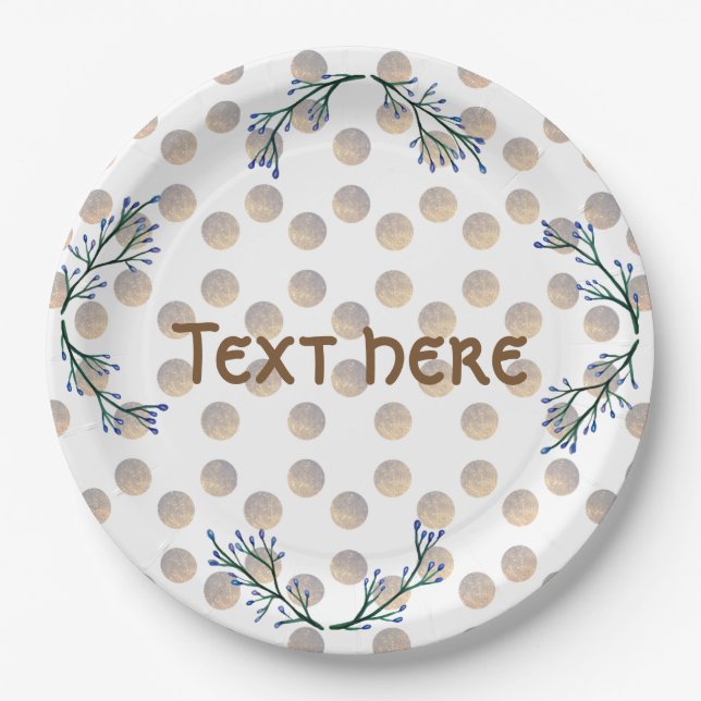 Custom Party Paper Plates (Front)