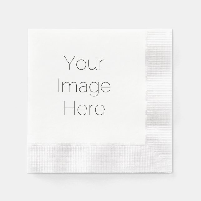 custom party photo paper napkins (Front)