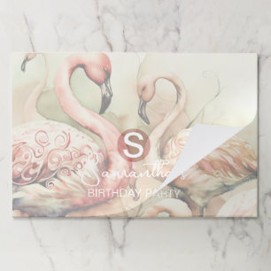 Custom Party Placemats, Flamingo Party Decorations Paper Pad