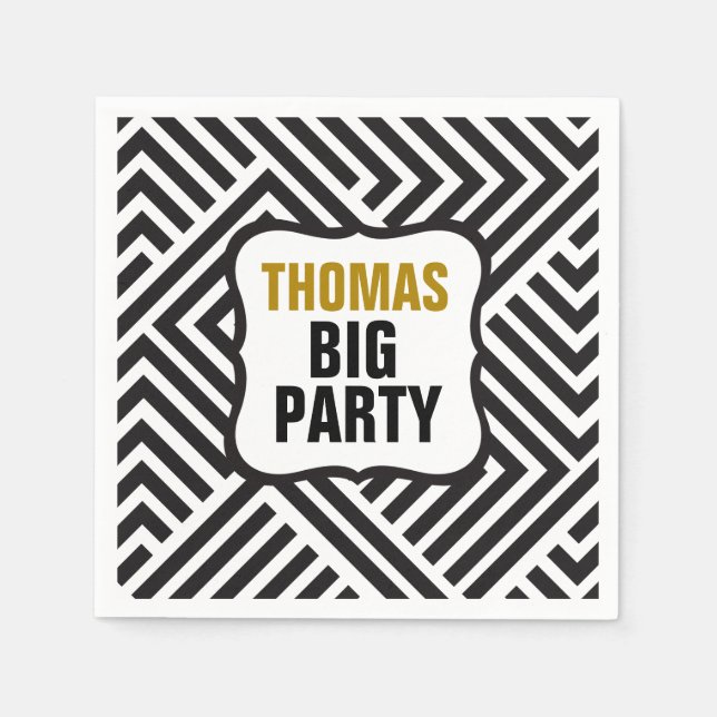 CUSTOM PARTY SERVICE PAPER NAPKINS (Front)