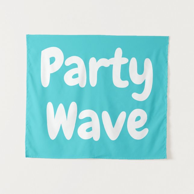 Custom Party Wave Surf Child Nursery Boho Kid Wall Tapestry (Front (Horizontal))