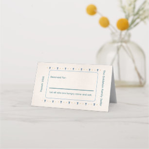 Custom Passover Modern Table Name Cards