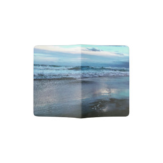 Custom Passport Holder Beach Sunset.