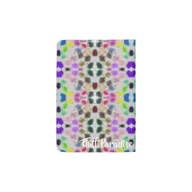 Custom Passport Holder Fluff Party design (Back)