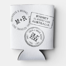 Custom Passport Stamp Destination Wedding Favor