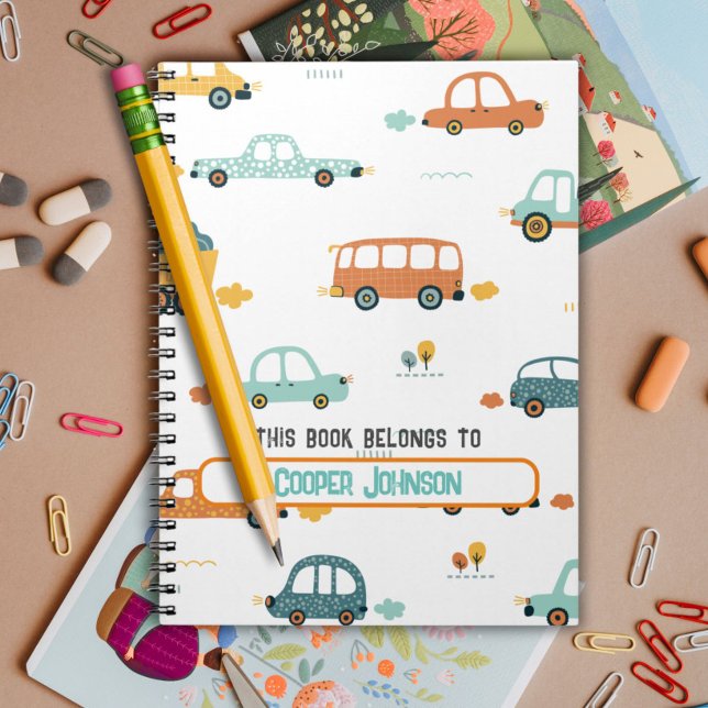 Custom pastel blue and orange car name notebook (Creator Uploaded)