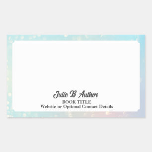 Custom Pastel Blue Custom Author Bookplate